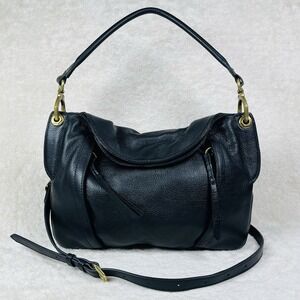 orYANY Danielle Italian Leather Handbag Shoulder Crossbody Purse  Black Chain